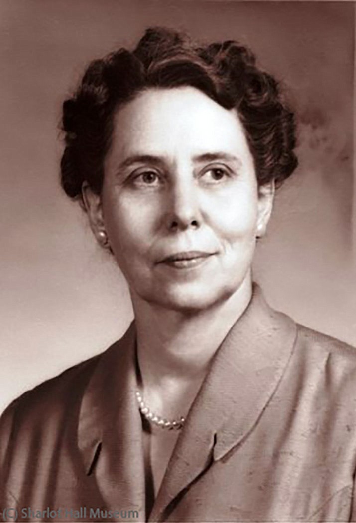 Dr. Florence Yount, first career woman physician in Prescott and local historic preservation pioneer. Courtesy Sharlot Hall Museum, Caldwell Collection call number 2011.0033 
