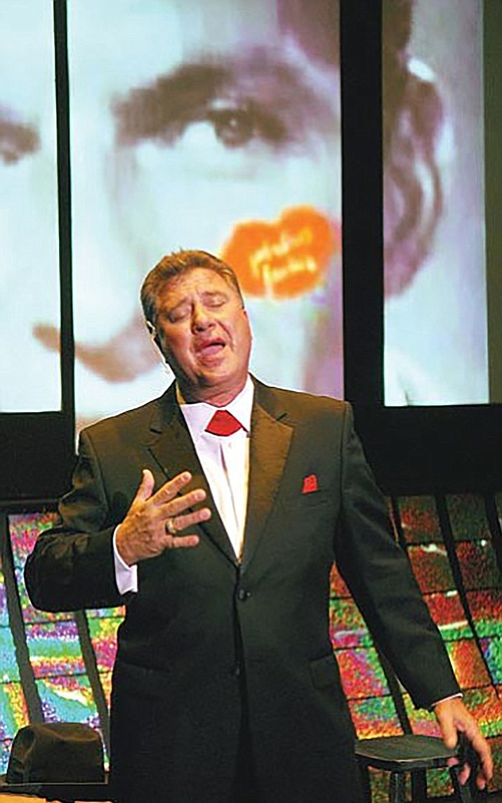 Frank Cimorelli sings as part of a Prescott Fine Arts variety show in 2008.