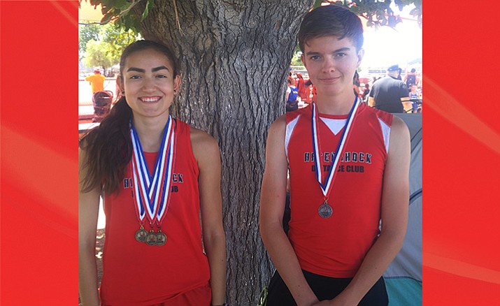 Aftershock Distance Club runners Allyson Arellano and Trenton Stafford. (Photo courtesy of Micah Swenson)