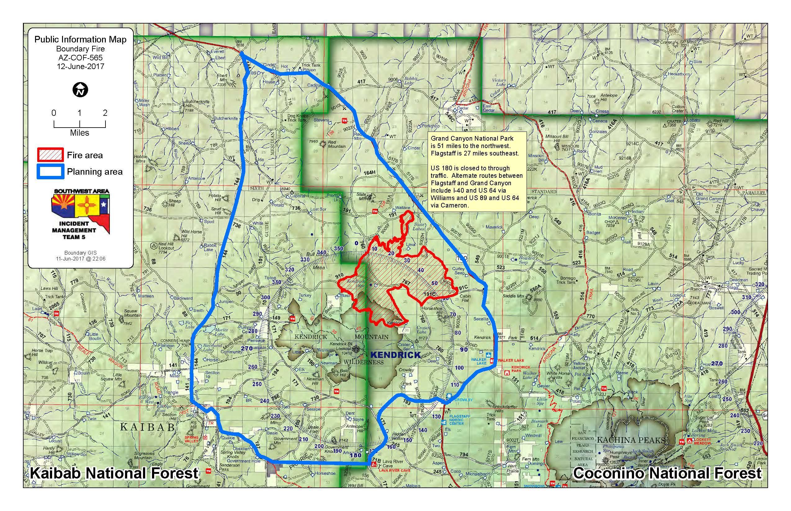 Highway 180 remains closed as firefighters fight Boundary Fire ...