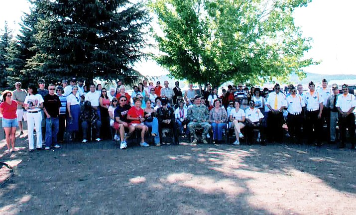 A 2007 community prayer meeting in Williams.  