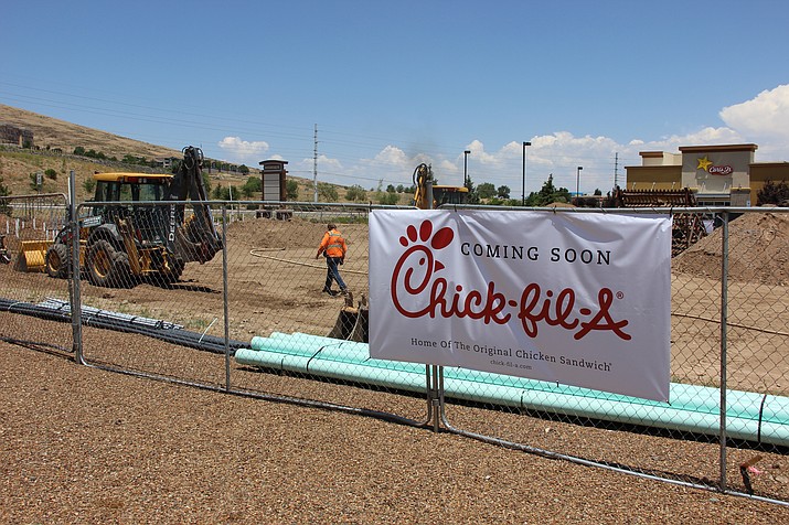 Work has begun on the Chick-fil-A building in Prescott Valley.