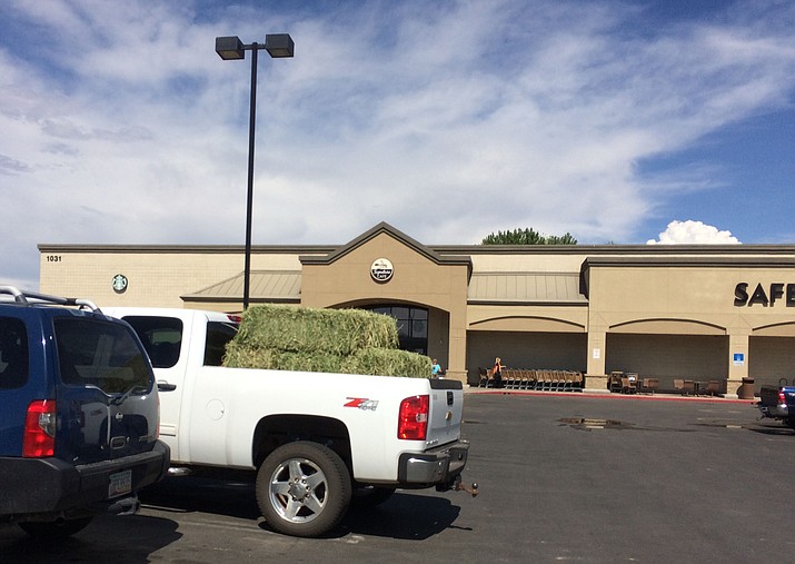 Spotted in the Chino Valley Safeway parking lot on July 13, this shopper stocked up on food for the horses before shopping for the family.
