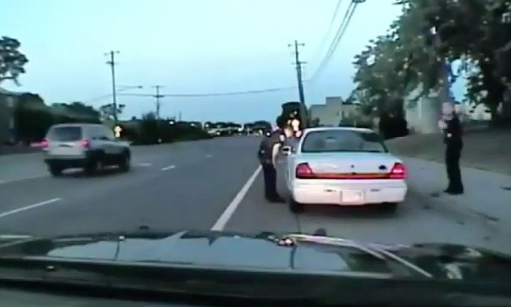 Screenshot from police dashcam video of the July 6, 2016 fatal shooting of Philando Castile. A Minnesota police officer fatally shot Castile, a black man, in his car after he was pulled over for having faulty brake lights.