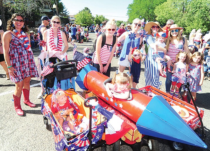Family, friends and lots of children got to march through downtown Prescott in the 76th Annual Kiwanis Kiddie Parade Friday June 30. Kiwanis officials estimated 7-800 children participated in the annual event capped off by ice cream sandwiches on the courthouse plaza. (Les Stukenberg/Courier)