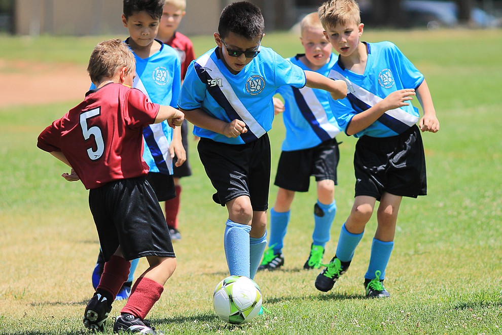 Williams AYSO soccer takes the field against Flagstaff WilliamsGrand