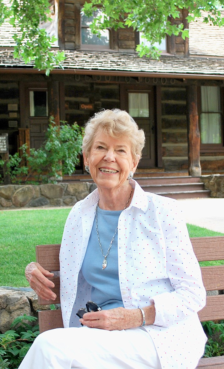 Nancy Kirkpatrick Wright seated at Sharlot Hall Museum. (Courtesy photo)