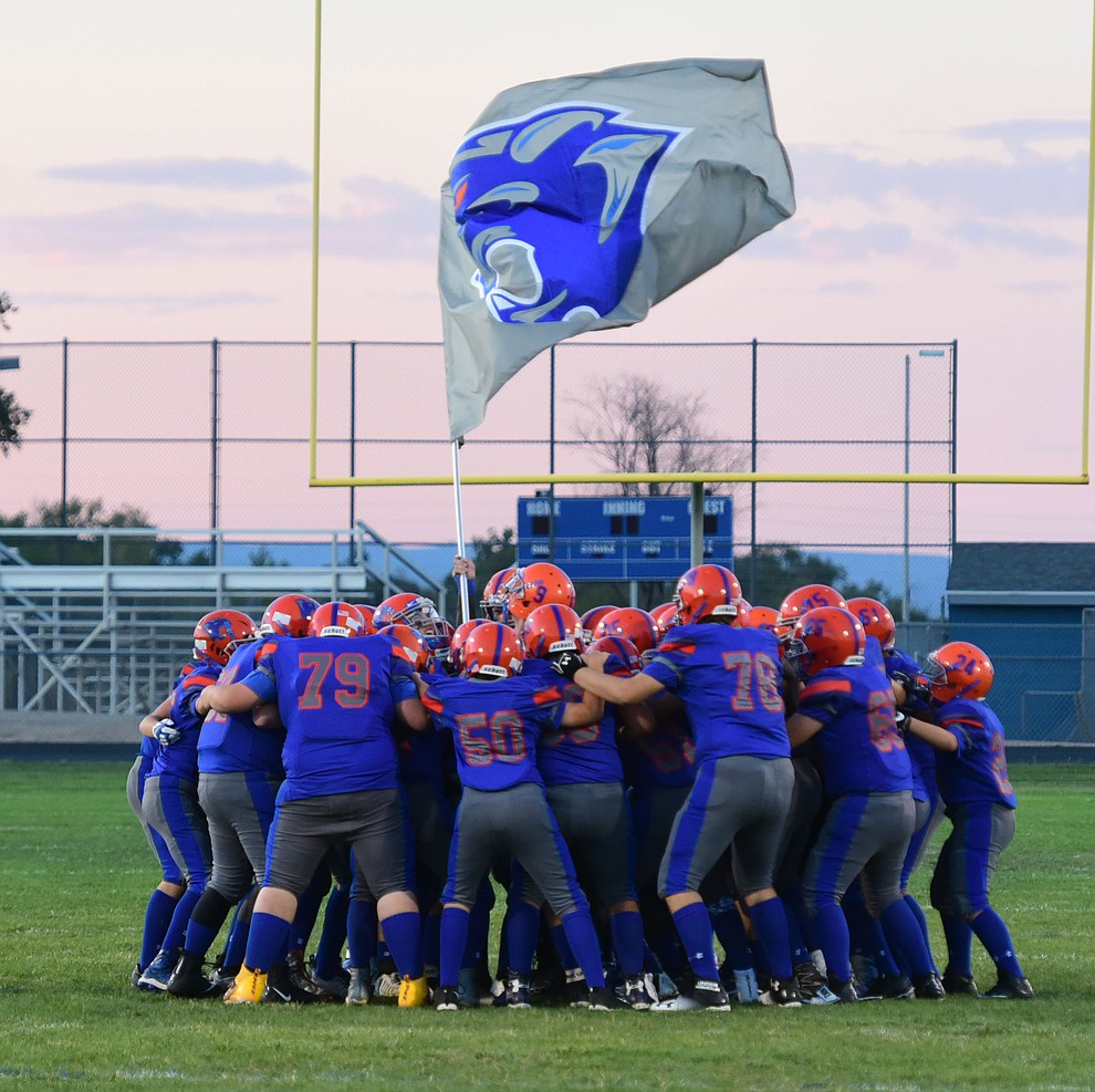 Chino Valley's players take the field as the Cougars take on Sedona Red Rock Scorpions Friday, September 1 in Chino Valley. (Les Stukenberg/The Daily Courier).