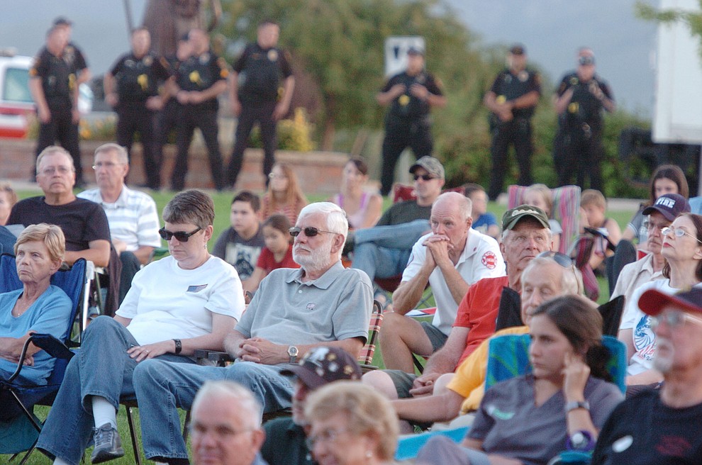 Hundreds attend the Prescott Valley 2017 9/11 Patriot Day Ceremony at the Civic Center in Prescott Valley. (Les Stukenberg/Courier).