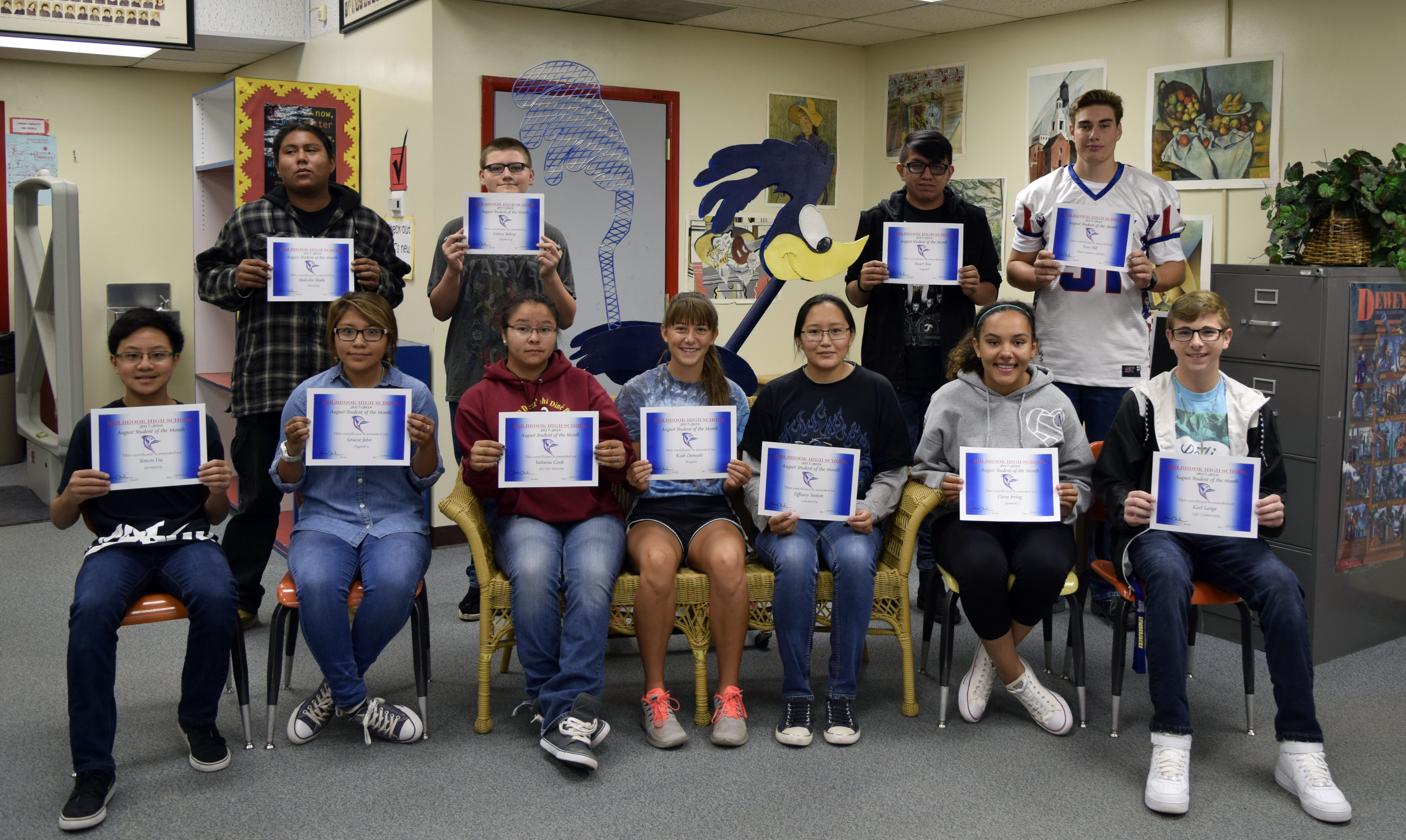 Holbrook High School Students of the Month NavajoHopi Observer