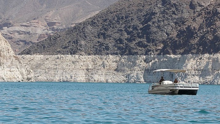 Evidence of a continuing, two-decade drought is visible in summer 2017 at Lake Mead, which is fed by the Colorado River in northwest Arizona/southern Nevada. (Alexis Kuhbander/Cronkite News, file)