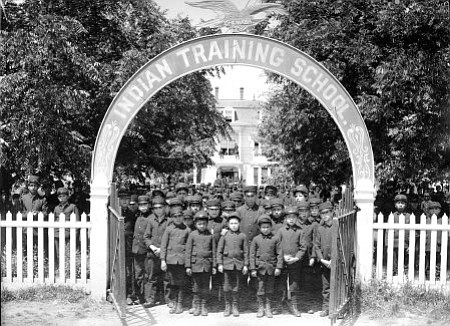 Classes at Chemewa Indian School began with 18 students—14 boys and 4 girls —all from the Puyallup Reservation. Photo/Oregon State Library, Indian Country Today Media Network