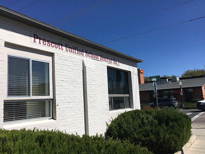Prescott Unified School District office on Granite Street (Arlene Hittle/Courier)