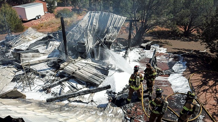 The loss of the building and contents is estimated to be around $100,000. There were no injuries reported. Photos provided courtesy of Jayson Coil 