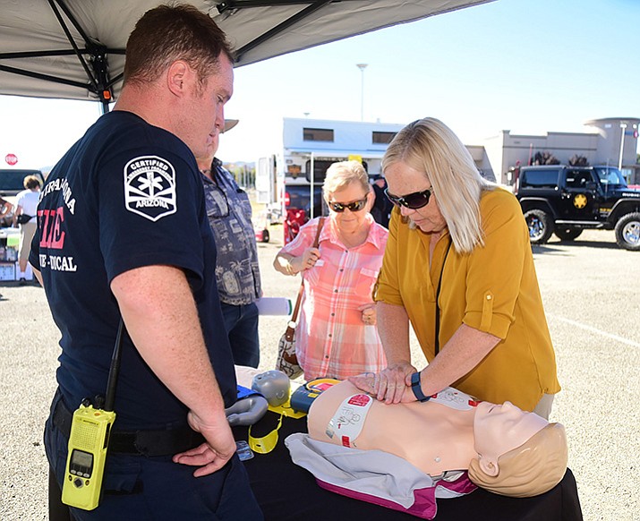 Learn “stay-alive” tips from Central Arizona Fire and other local emergency response experts during the Community Preparedness Fair. This free event will be held 10 a.m. to 2 p.m. Saturday, Oct. 14, in the Harkins Theatres parking lot, just north of Buffalo Wild Wings in Prescott Valley. (Les Stukenberg/Daily Courier File)