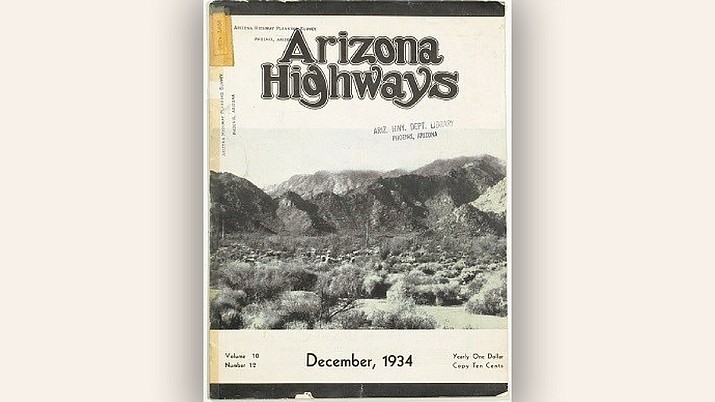 Arizona Highways Magazine is asking for the public's help finding a piece of its history, in this case a December 1930 issue to add to its digital collection. (Photo of 1934 edition courtesy of Arizona Highways)
