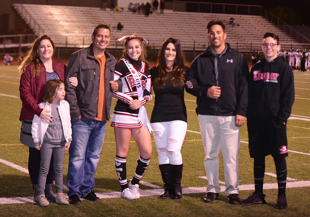 Senior night for the football players, band and cheerleaders at Bradshaw Mountain's final home game of the year in Prescott Valley Friday night. (Les Stukenberg/Courier)