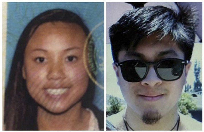 Rachel Nguyen, 20, and Joseph Orbeso, 22, had been missing for nearly three months after going for a hike in late July and failing to return to their bed-and-breakfast. (National Park Service via AP)