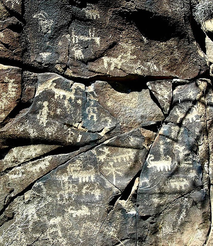 Petroglyphs from previous trip[ near Squaw Creek. (David Nystrom/Courtesy)