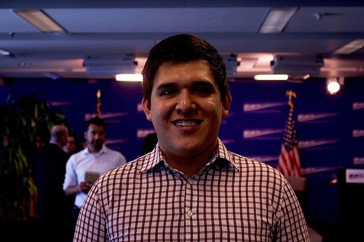 Juan Belman, an organizer with University Leadership Initiative, spoke at an event organized by the Center for American Progress. Belman said colleges that do not support undocumented students do not understand the value they bring to their schools and communities. (Andrew Nicla/Cronkite News)