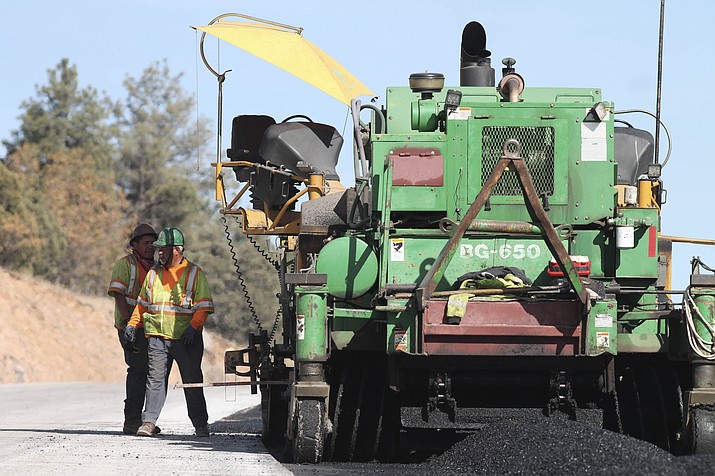 FANN Construction is completing the last part of repaving on I-40 east. The  interstate is constructed using 14 inches of concrete to help withstand fluctuating temperatures. 