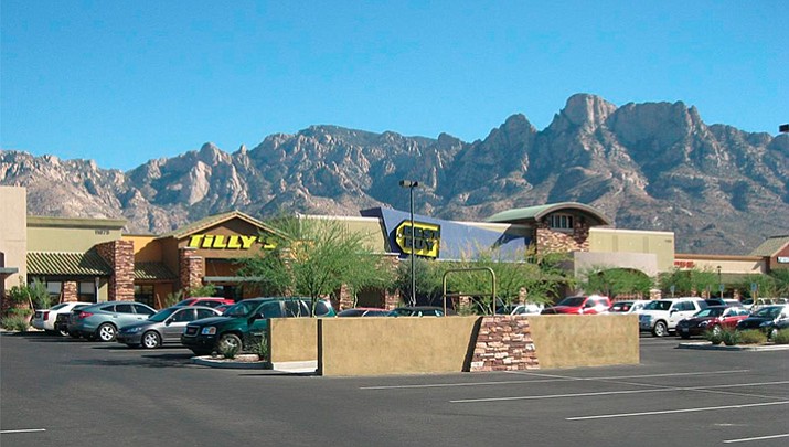 Oro Valley Marketplace with Pusch Ridge in the background. (2012 file photo by Djmaschek, used through CC licensing https://goo.gl/794jwP )
