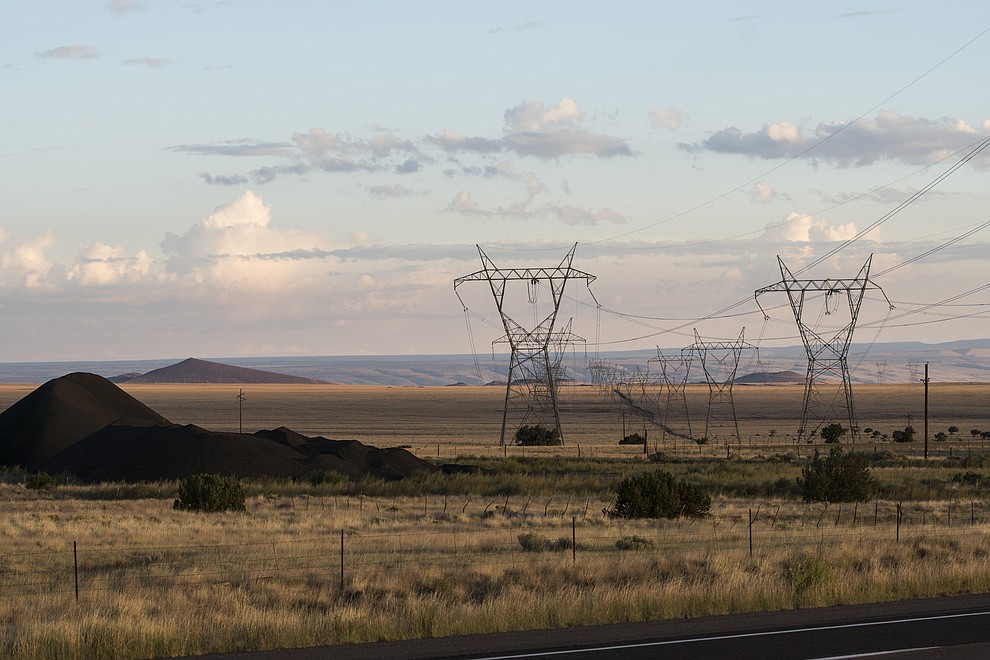 Navajo Generating Station, a 2250 megawatt net coal-fired powerplant located on the Navajo Indian Reservation, near Page, Arizona.