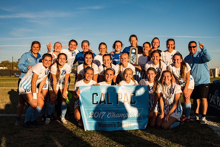 Embry-Riddle’s women’s soccer team won the Cal-Pac title on Saturday and qualified for the national tournament. (Courtesy)