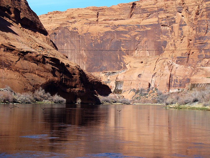 The Colorado River in Glen Canyon National Recreational Area. 