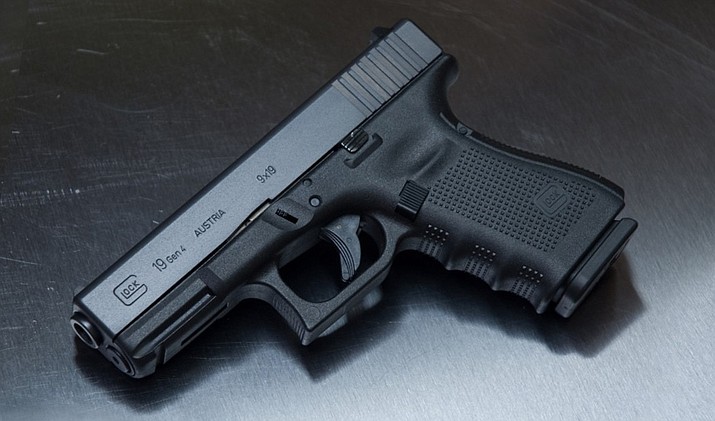 The handgun is described as a Glock 19, 9mm caliber and black in color, serial number YHC 944. (PVPD)