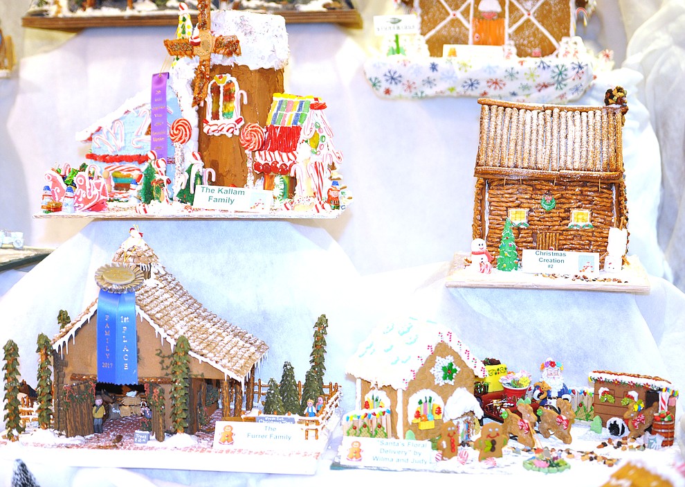 Over 70 entries in the Annual Gingerbread Holiday display at the Prescott Resort that is free and open to the public through the new year. (Les Stukenberg/Courier)