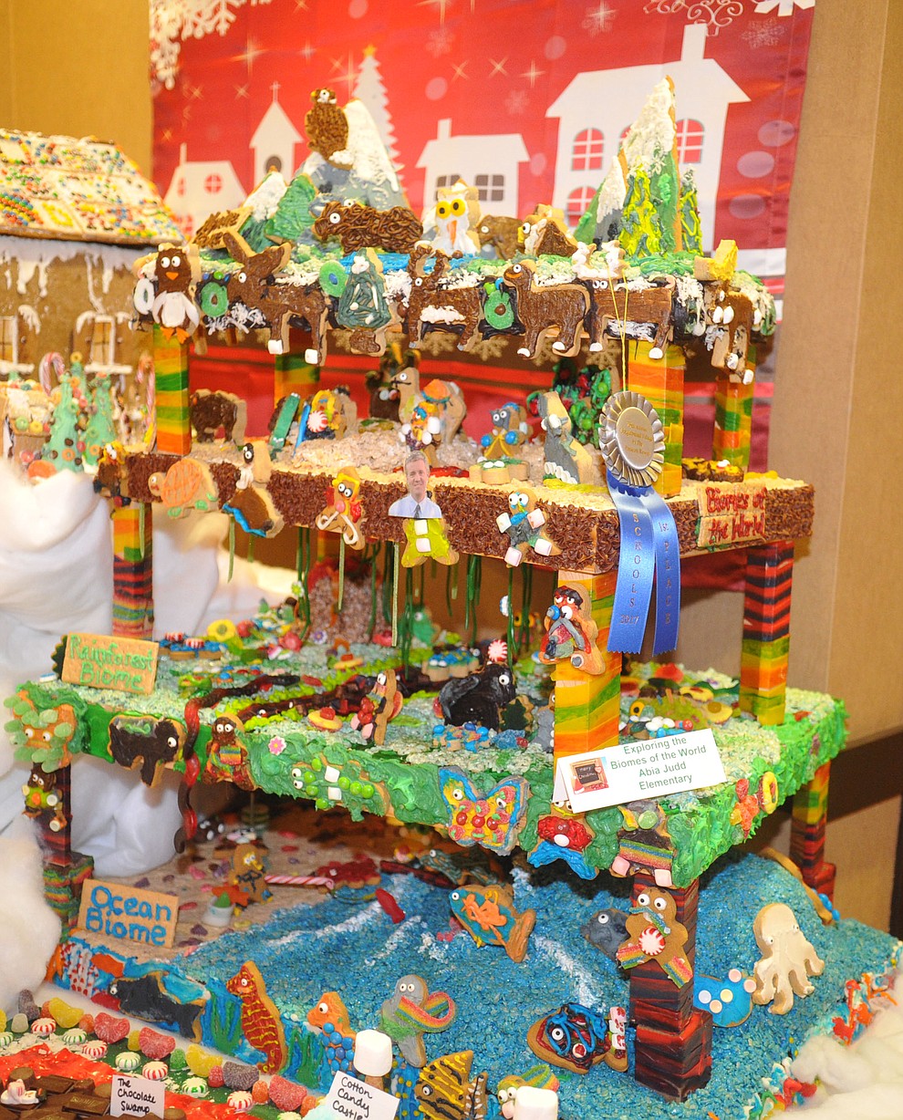 Over 70 entries in the Annual Gingerbread Holiday display at the Prescott Resort that is free and open to the public through the new year. (Les Stukenberg/Courier)