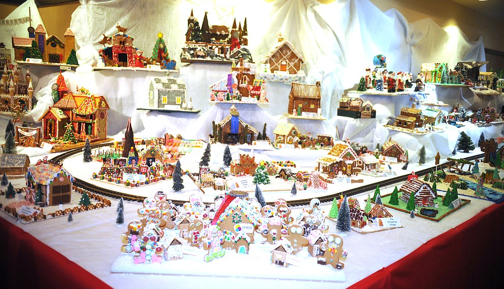 Over 70 entries in the Annual Gingerbread Holiday display at the Prescott Resort that is free and open to the public through the new year. (Les Stukenberg/Courier)