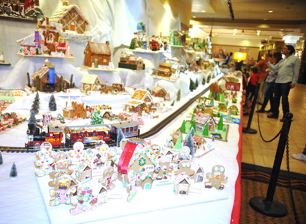 Over 70 entries in the Annual Gingerbread Holiday display at the Prescott Resort that is free and open to the public through the new year. (Les Stukenberg/Courier)