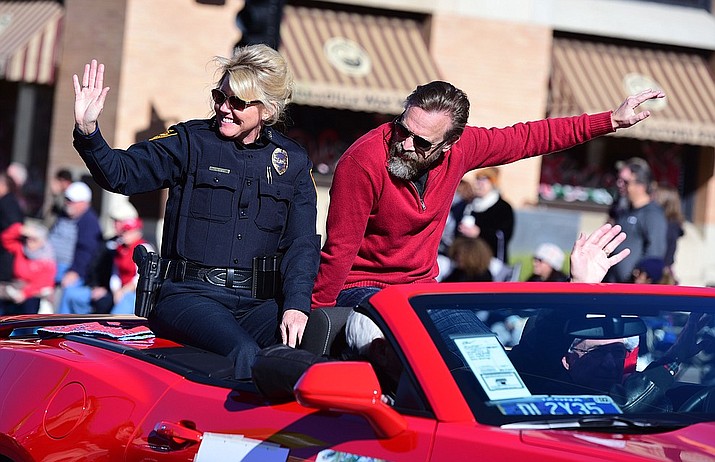 Prescott Police Chief Debora Black announced this week that additional personnel and equipment will be stationed along the parade route and at designated intersections. (2016 Christmas Parade photo by Les Stukenberg/Courier)