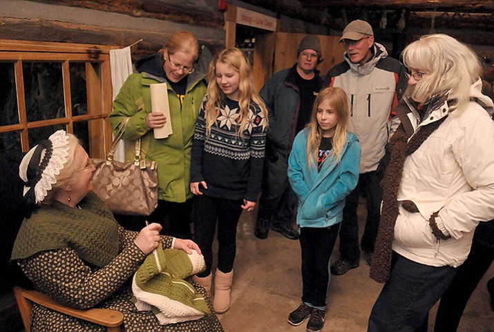 Saturday, Dec. 2
Sharlot Hall presents Frontier Christmas, After the courthouse lighting on Saturday, Dec. 2, Sharlot Hall Museum, 415 W. Gurley St., is putting on its annual Frontier Christmas, celebrating the holiday as it was when Prescott was the Territorial Capital of Arizona. 
From 6 to 8:30 p.m., luminaries will line the sidewalks and historical figures will tell stories of what Christmas was like way back when, including Judge Howard telling the story of the first Christmas while sitting in the Fort Misery cabin. Living History volunteers will also be in other buildings in period costumes interpreting what life was like in the territorial past. 
Homemade cookies and hot cider will be served and there will be various forms of entertainment. Admission is free for museum members, $5 for non-members and free for youth 17 and younger. 
For more information, call 928-445-3122.