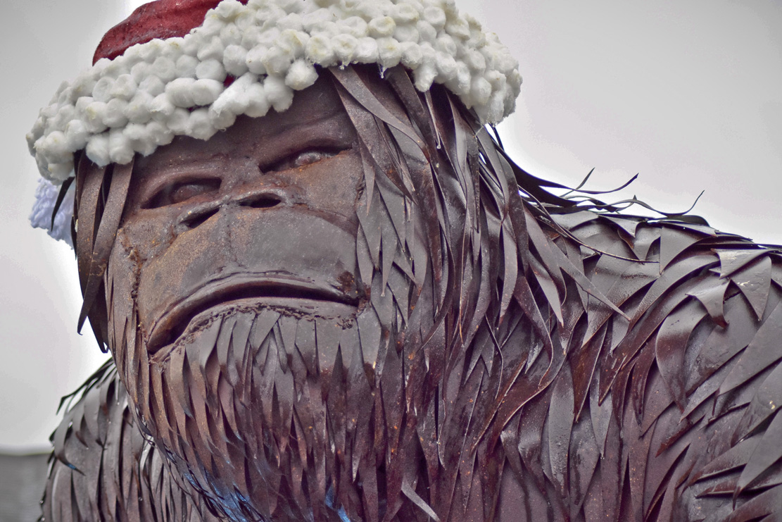 Bigfoot sculpture erected where some search for creature The Daily