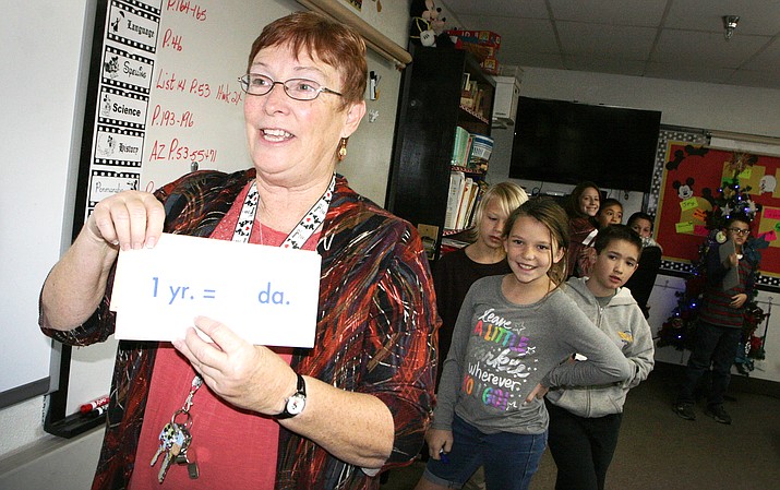 When Peggy White isn’t teaching fourth graders at Verde Christian Academy, she can be found writing her blog called Word of the Day. (Photo by Bill Helm)