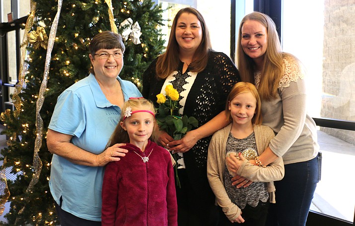 Sara Mickelson of Cottonwood celebrated her graduation from nursing school with her extended family, including her mother, Karin Mickelson, also of Cottonwood and a 1995 graduate of the YC nursing program. (Photo courtesy of Yavapai College)