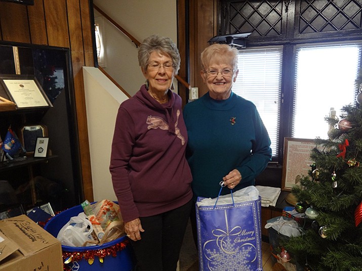 Donna Martin and Corky Hintz, chairs of the 2017 American Legion Auxiliary Unit 6 Christmas Charity program. (Courtesy)