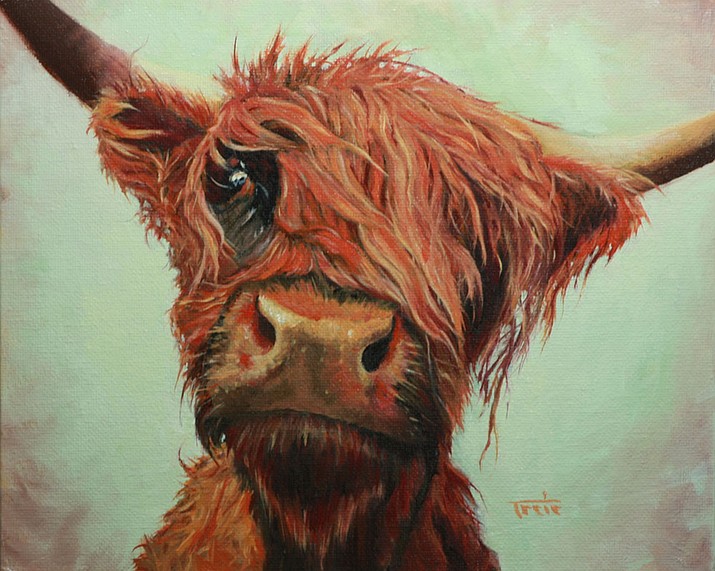 “COWffure,” oil on canvas by Michael Trcic