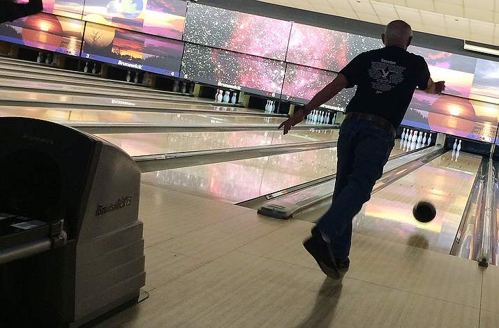 Formed in 2010, the BeneVET Bowling FunFest, held Jan. 27-28 at Cliff Castle Casino’s Shake, Rattle and Bowl, has raised money for various equipment for the Prescott VA’s physical therapy department. (Photo by Bill Helm)