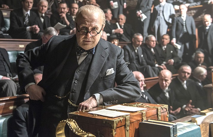 ‘Darkest Hour’ is a depiction of a few weeks that changed — saved— the free world. And it is just about all true.  The proceedings in England’s Parliament and official meetings are on record.  