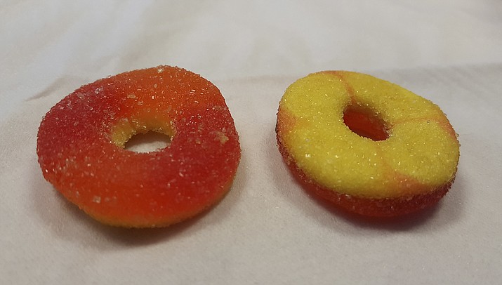 An image of candy that contains edible marijuana. (San Francisco Department of Health via AP)
