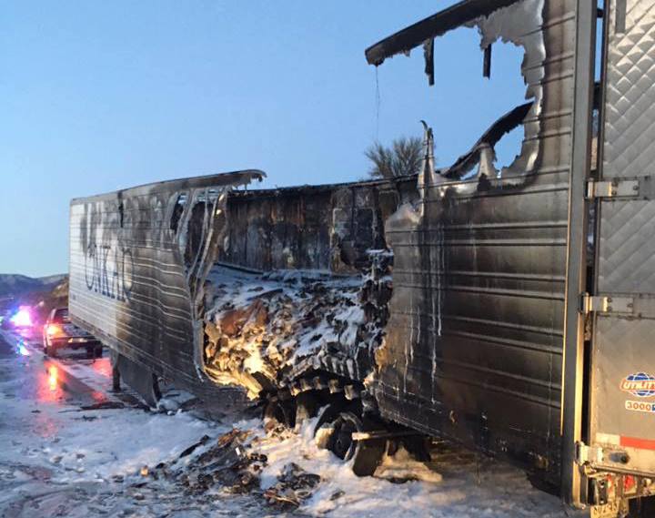 Copper Canyon Fire responds to trailer fire on I17 The Verde