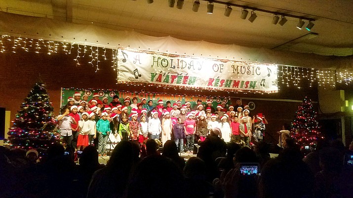 Tuba City Primary students gave their final public performance at the old Tuba City Primary cafeteria. After the 2017 Christmas holiday break, all students will now be housed in the newly built ‘digital’ school. The new elementary school on Fir Street has been christened and is now in full operation as of January. 