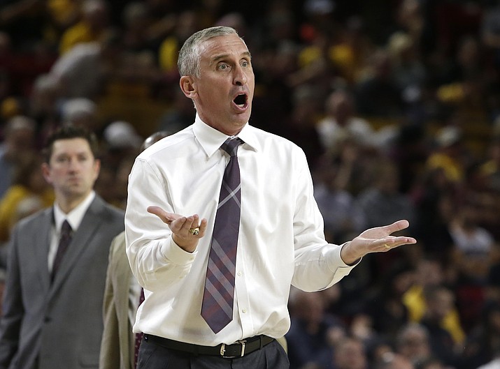 Arizona State head coach Bobby Hurley in the first half against Oregon State, Saturday, Jan. 13, 2018, in Tempe. Hurley received an extension from ASU on Wednesday, Jan. 31, 2018. (Rick Scuteri/AP, File)