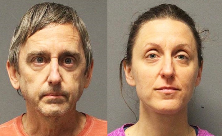 Douglas Gilbert, at left, and his wife Kimberly Korba were arrested on Jan. 31 in the Village of Oak Creek and booked into the Yavapai County jail in Camp Verde, each on a charge of sexual conduct with a minor.


