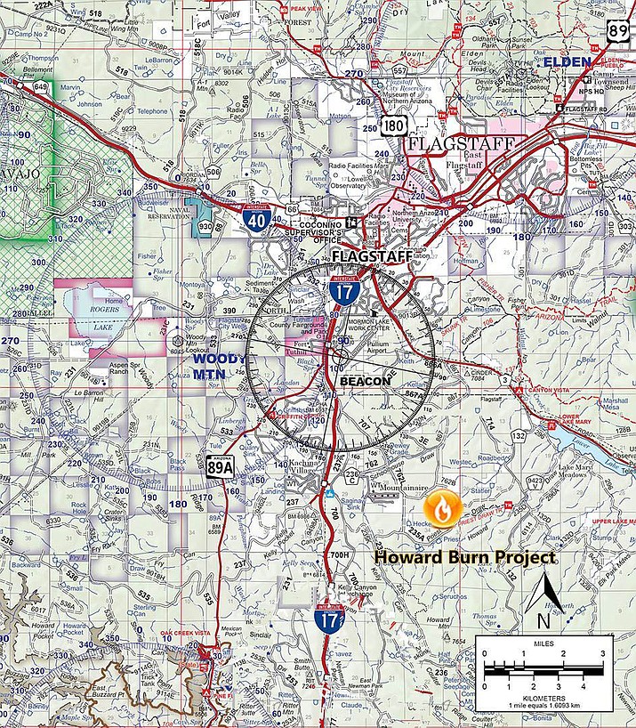 Prescribed Burn Near Voc Approximately 1 000 Acres In Size The Verde Independent Cottonwood Az