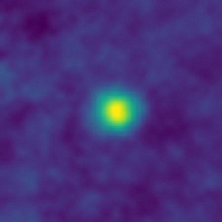 This December 2017 false-color image made available by NASA in February 2018 shows KBO (Kuiper Belt object) 2012 HZ84. This image is, for now, one of the farthest pictures from Earth ever captured by a spacecraft. It was made by the New Horizons at 3.79 billion miles from Earth. (NASA/Johns Hopkins University Applied Physics Laboratory/Southwest Research Institute via AP)

